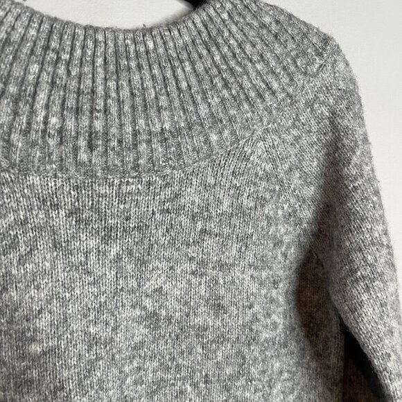 Susana Monaco grey wool blend scoop back sweater - Picture 2 of 5